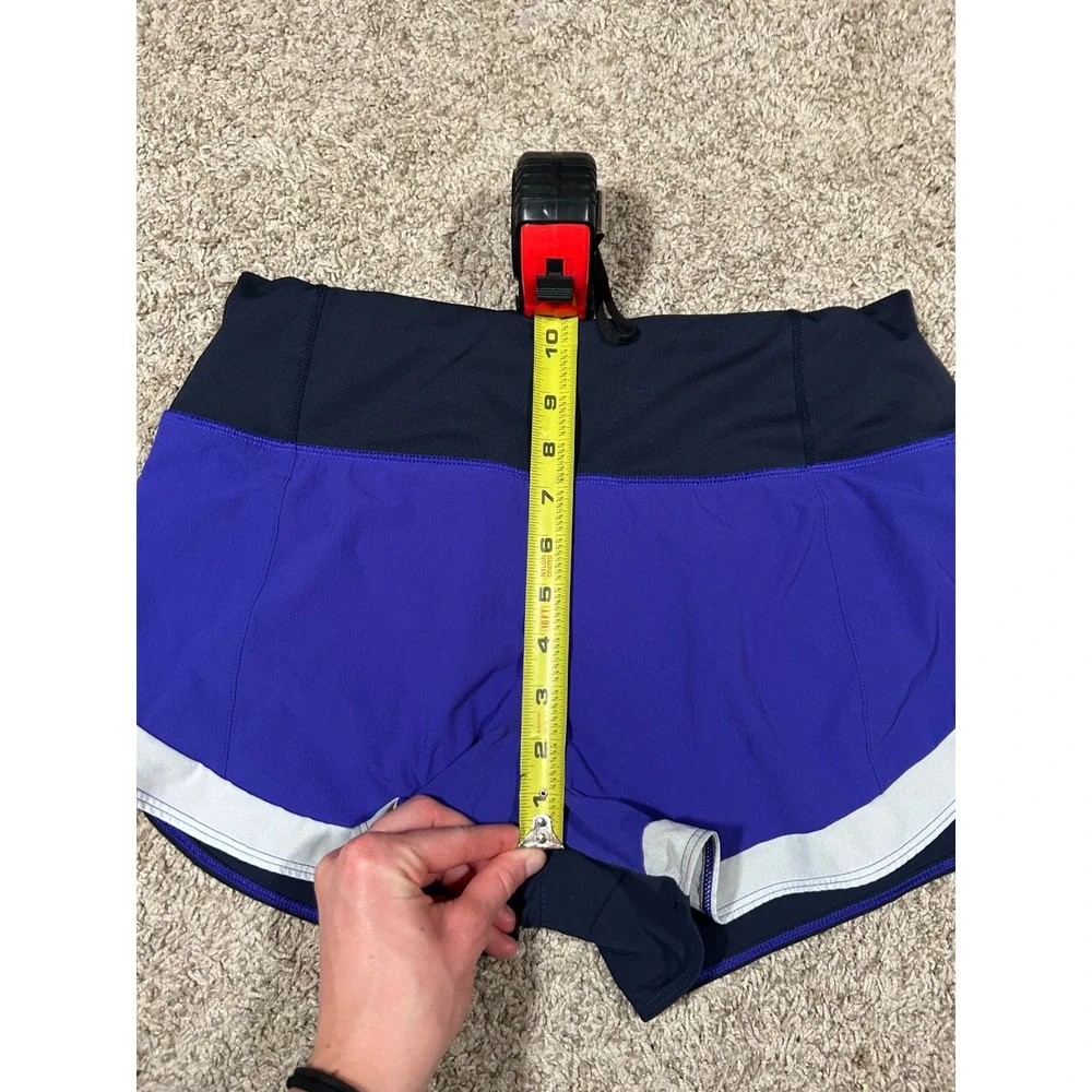 ATHLETA Running Shorts Womens S Purple‎ Blue White Athletic Gym Workout